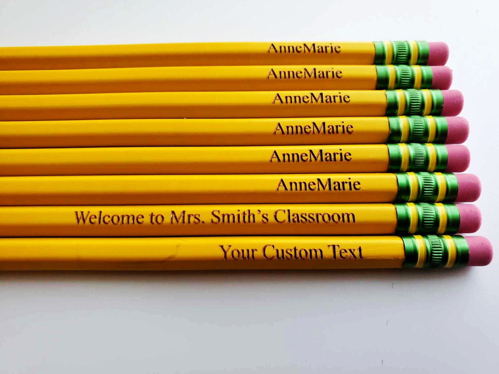 Personalized Laser Engraved Ticonderoga Pencil Teacher Student Special