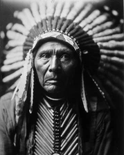 New 8x10 Native American Photo: Chief Three Horses, Unknown Indian Tribe - 1905