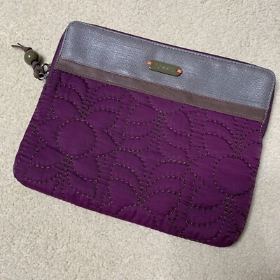 Fossil Key-Per Tablet Zip Case 10.5''x9'' Purple Gray