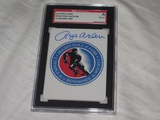 ROGIE VACHON AUTOGRAPHED HALL OF FAME CARD-SGC SLABBED-ENCAPSULATED-HOF