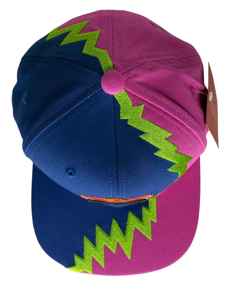 Boné Snapback Mitchell & Ness WWE Ultimate Warrior Azul e Rosa, Novo - Imagem 4 de 4