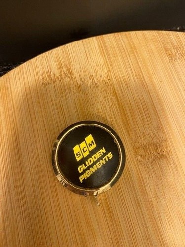 Glidden Pigments Promotional advertising Tape Measure SCM Retractable Black Gold - Picture 3 of 12