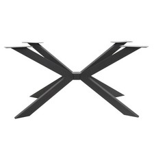 1x TISCHGESTELL KREUZ Tischkufen Schwerlast Tischbein Design metall Kreuzgestell