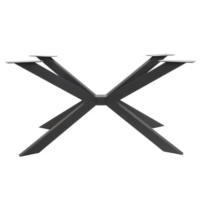 1x TISCHGESTELL KREUZ Tischkufen Schwerlast Tischbein Design metall Kreuzgestell - Bild 1 von 4