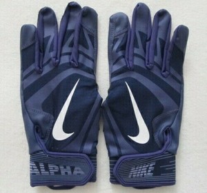 Nike Alpha Huarache Edge Youth Batting Gloves Youth Large Purple/White | eBay