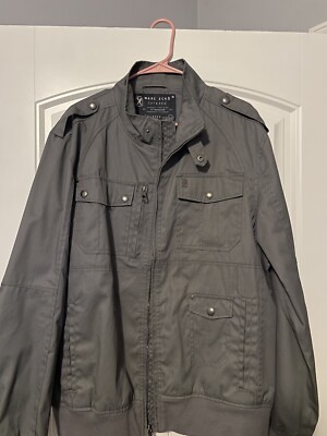 Marc Ecko Cut N Sew Mens Full Zip Jacket XL Grey