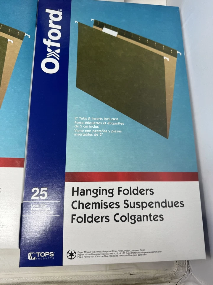Lot of 5 Oxford 91535 Hanging File Folders Legal Size 25 Pcs TOTAL 125 - Image 3 of 4