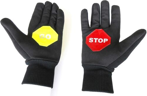 Reflective Traffic Safety Gloves with Stop Sign- Fire,Police,Crossing Guard - 第 1/4 張圖片