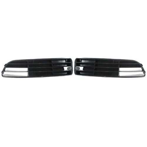 Front Left & Right New Fog Light Cover For 1996-2001 Audi A4 Black Plastic 2Pc - Изображение 2 из 4