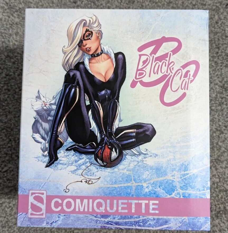 Estatua Comiquette Gato Negro Edición Exclusiva por J. Scott Campbell Sideshow Foto 2 de 4