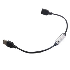 Mini USB LED Controller Dimmer 3 Keys Remote Control Cable for LED Light Strip