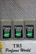Faberge Power Stick Antiperspirant Deodorant UNSCENTED lot of 3 x 2.25 oz. RARE