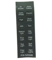 Pentair Easytouch Pool Wireless Fernbedienung Aufkleber Decal 520248 (1 Stk)