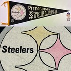 Vintage 1960’s Pittsburgh Steelers NFL Football Pennant  12x29.5 Inches — photo 1