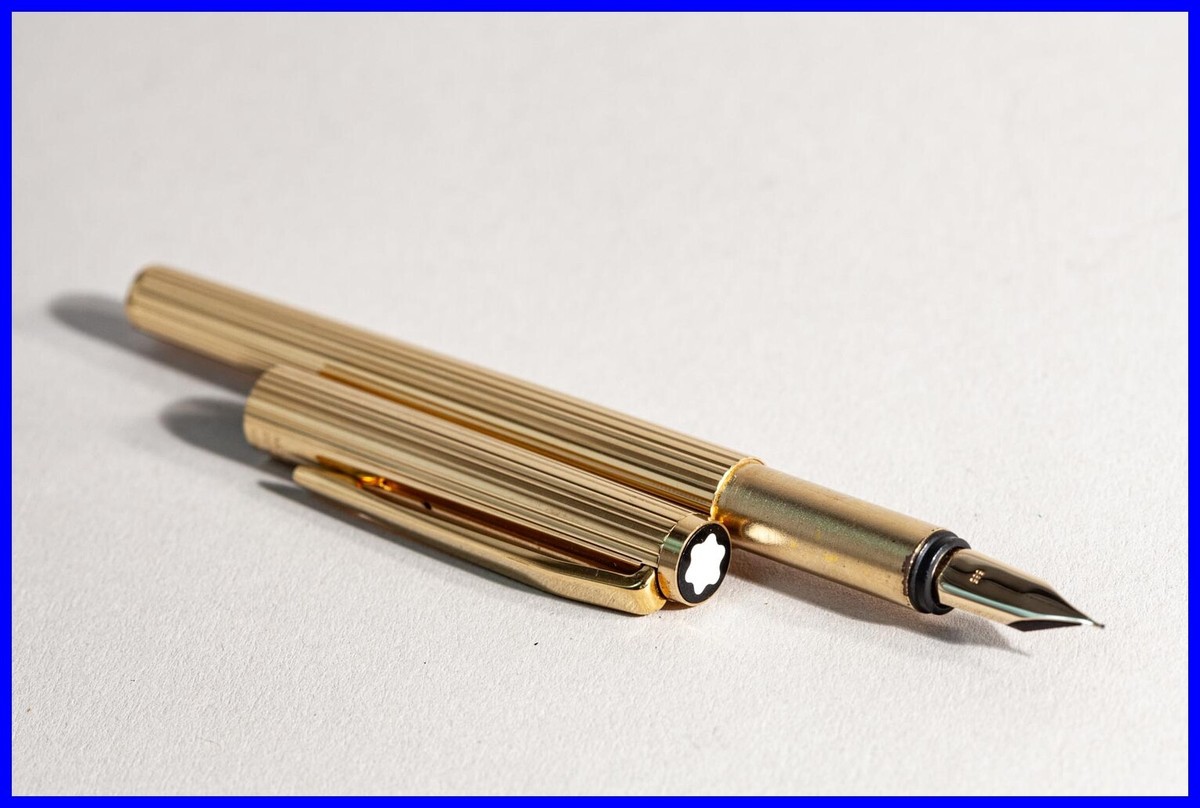 EEF 585 nib MONTBLANC Fountain Pen NOBLESSE gold plated cartridge