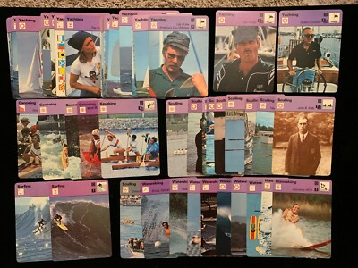 1977-79 Sportscaster Water Sports II complete set (79) w/YACHTING, WATERSKIING