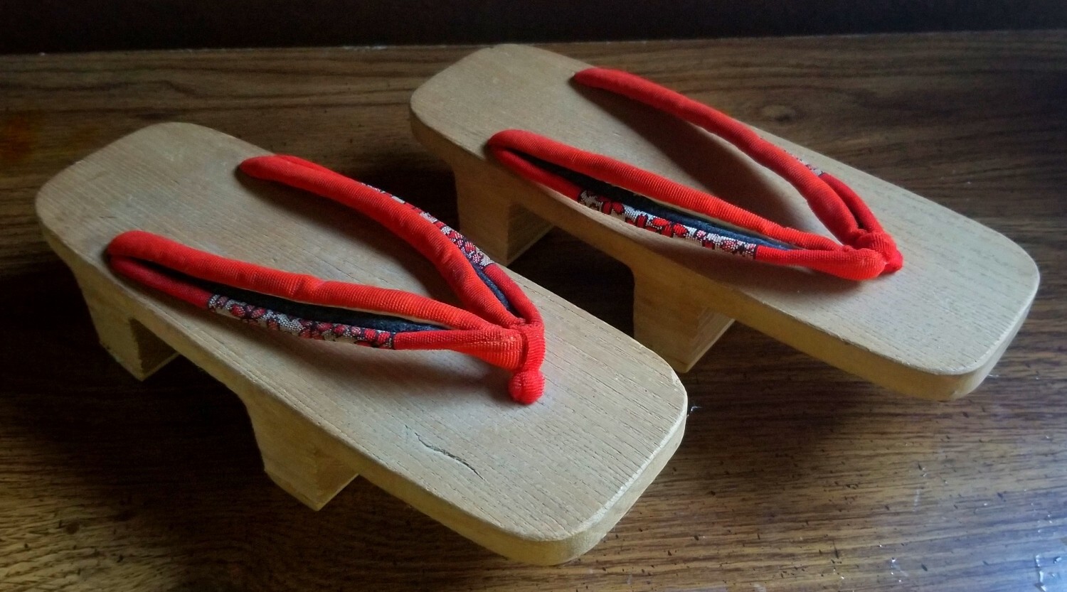 Vintage Wood Geta Sandals Authentic Japanese Block Shoes Size Small/Medium  | eBay