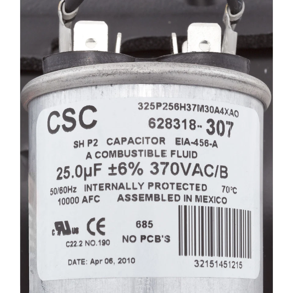 Motor, Century, 1.0hp, 115v/230v, 1-Spd, 56Jfr, C-Face Thd - Image 2 of 2