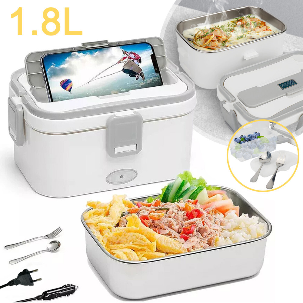 60W Lunchbox Elektrisch Warmhalterbox Brotdosen Essenwärmer Thermobehälter 1.8L