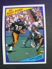 1984 Topps Football Franco Harris Pittsburgh Steelers Card #3 Hall of Famer (a)