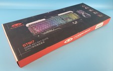 MAGEGEE GT817 PINK LED USB Keyboard and Gaming Mouse Combo with Wrist Rest