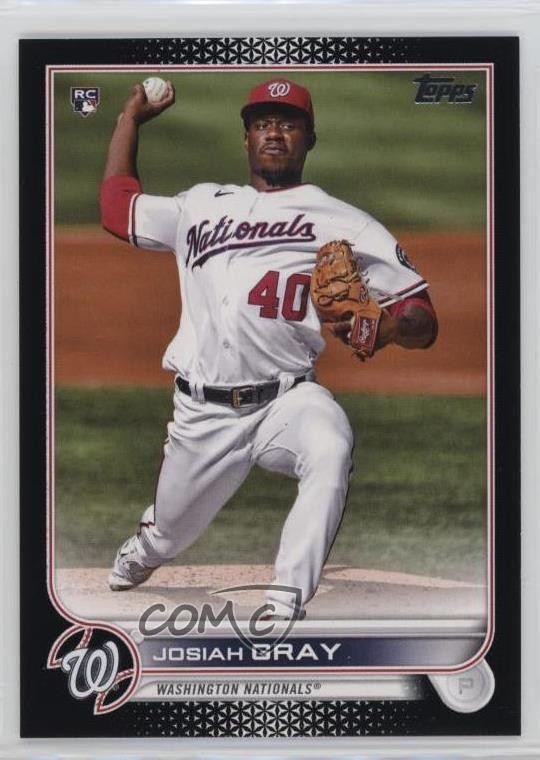 2022 Topps Series 1 Black 20/71 Josiah Gray #43 Rookie RC w5p