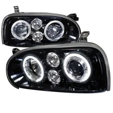 Spec-D Tuning LHP-GLF92G-TM Halo Projector Headlight Gloss Black Housing with...