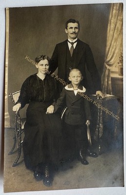 orig. Foto AK Familie Berlin Neukölln R. Cuno um 1910