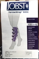 JOBST® FarrowWrap® BASIC Legpiece 30-40 mmHg -sz Med. length regular, tan SIP