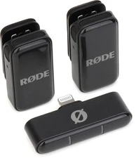 Rode Wireless Micro Microphone Kit - Lightning Connector, Black