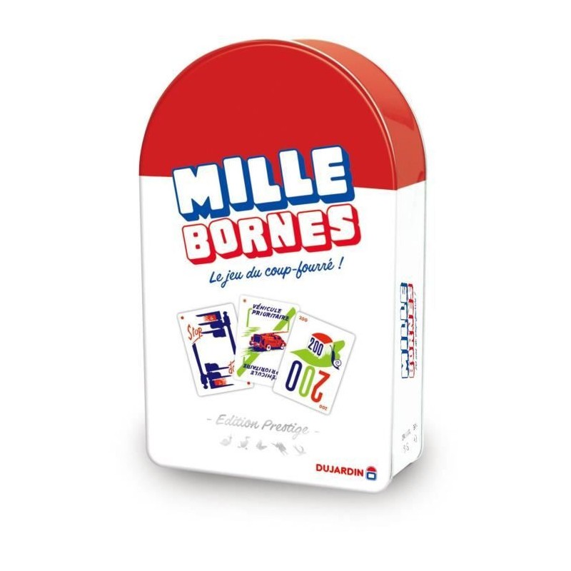 Mille Bornes Prestige Dujardin jeu de société enfant 6 ans et jeu de cartes traditionnel