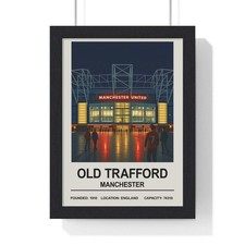Manchester United Old Trafford Stadium Football Stadium Poster Wall Art Gift