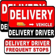 3 Pack Delivery Driver Magnet for Car, Reflective Heavy Duty Delivery Car Mag...