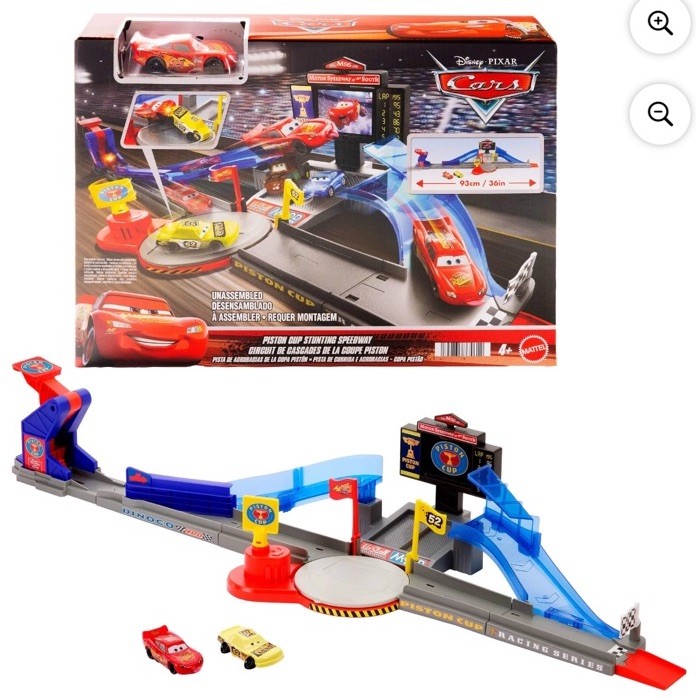 Disney Pixar Cars Piston Cup Stunting Speedway Play Set Brand New
