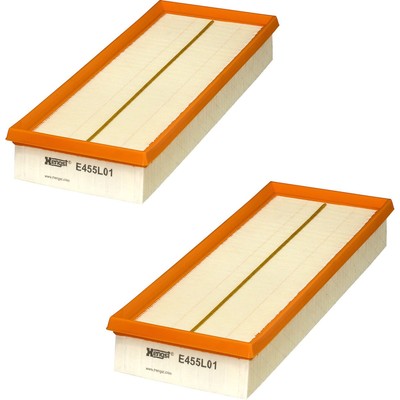 E455L01-2 Hengst Set of 2 Air Filters for MB Mercedes E Class ML SLK C R SL Pair