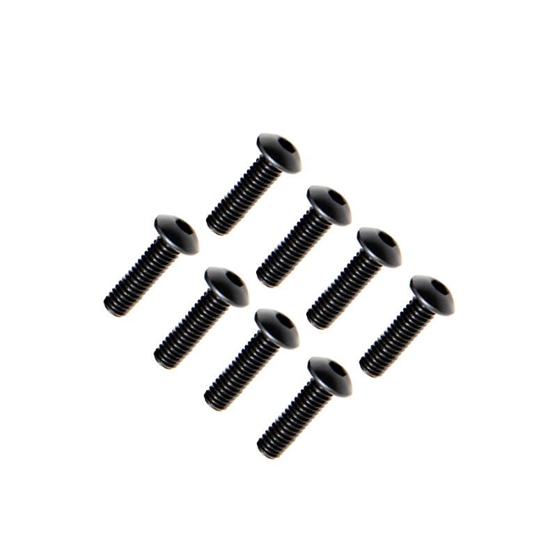 FTX Button Head Hex Screw M4 X 12mm (8pc)
