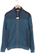 engbers Strickjacke Herren Cardigan Jacke Gr. L Baumwolle Blau #mbnt7l3