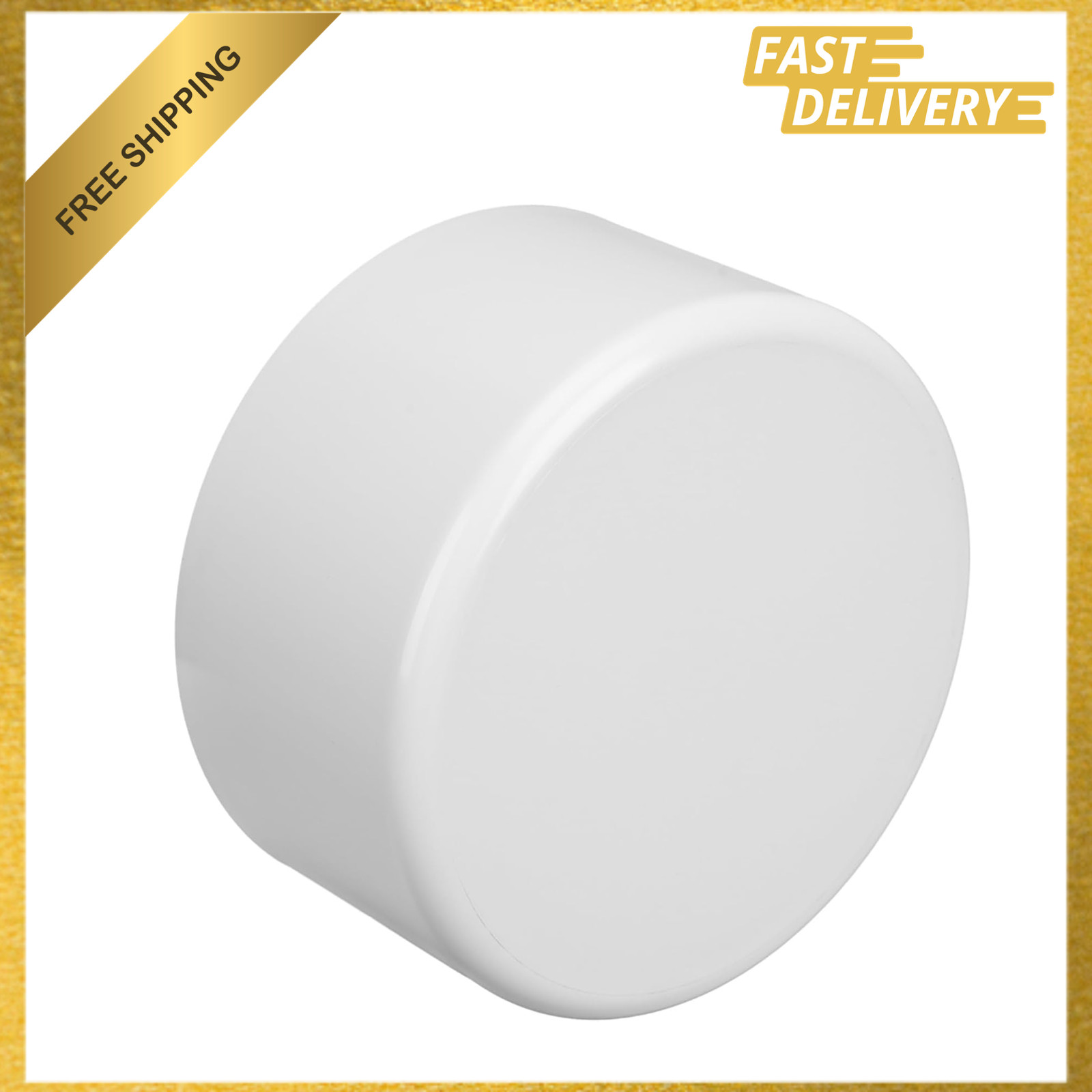 8 Inch PVC End Cap Flat Top Schedule 40 Sewer Drain Pipe fitting White Durable