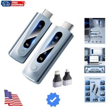 2025 Upgraded Wireless HDMI Transmitter and Receiver 328FT/100M, Plug  Play ...