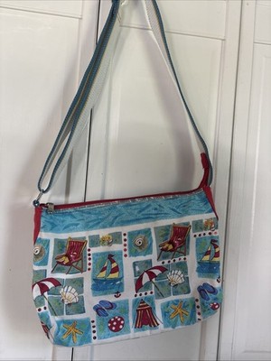 Farida Zaman Classic Beach  Sand N Surf  Purse/Tote Canvas