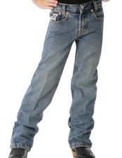 Cinch Western Denim Jeans Boys White Label Slim Light Wash MB12841001