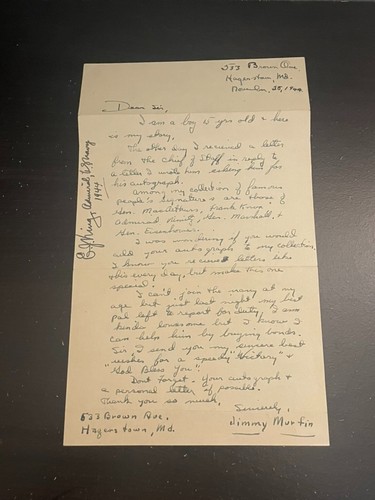 Ernest J King Signature - American Navy Admiral - 1944