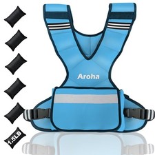 Adjustable Weighted Vest for Women  Men, 4-10lb//20-32lb Vest 11-20lb Blue