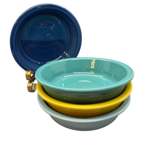 Set Of 4 Fiestaware HLC Fiesta Classic Cereal Soup Bowls 7" Assorted Colors