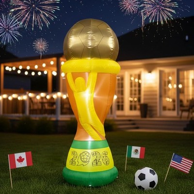7FT Soccer World Football Champion Cup Inflatable 2026 World Champion Cup
