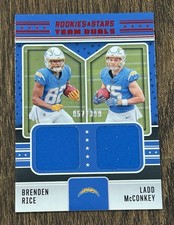 2024 ROOKIES & STARS LADD BRENDEN RICE TEAM DUALS PATCH CARD /399 CHARGERS NFL