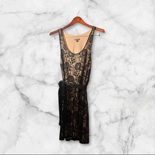 Express Black Lace Midi Dress