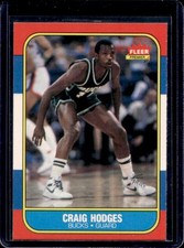 1986-87 Fleer Craig Hodges Rookie RC #47 Bucks