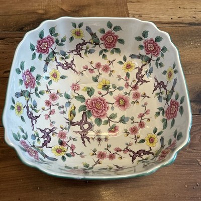 Große Blumen Servierschale Old Foley Chinese Rose SKU2012
