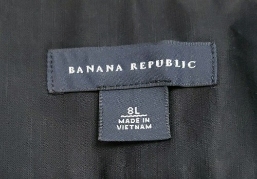 Banana Republic High Waisted Wide Leg Pleated Dressy Satin Pants Black Size 8L - Picture 8 of 15